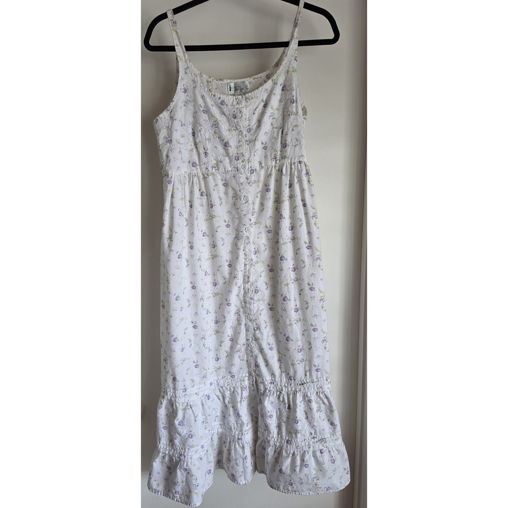 The 1 for U Women's Maxi Dress S White Floral Sleeveless Long Cottagecore